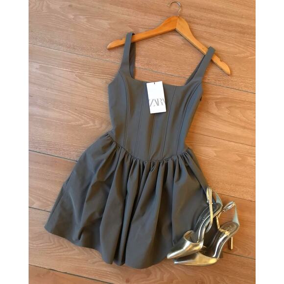 ZARA BLOGGER FAVE!!! A-line Short Dress NWT - Picture 16 of 17